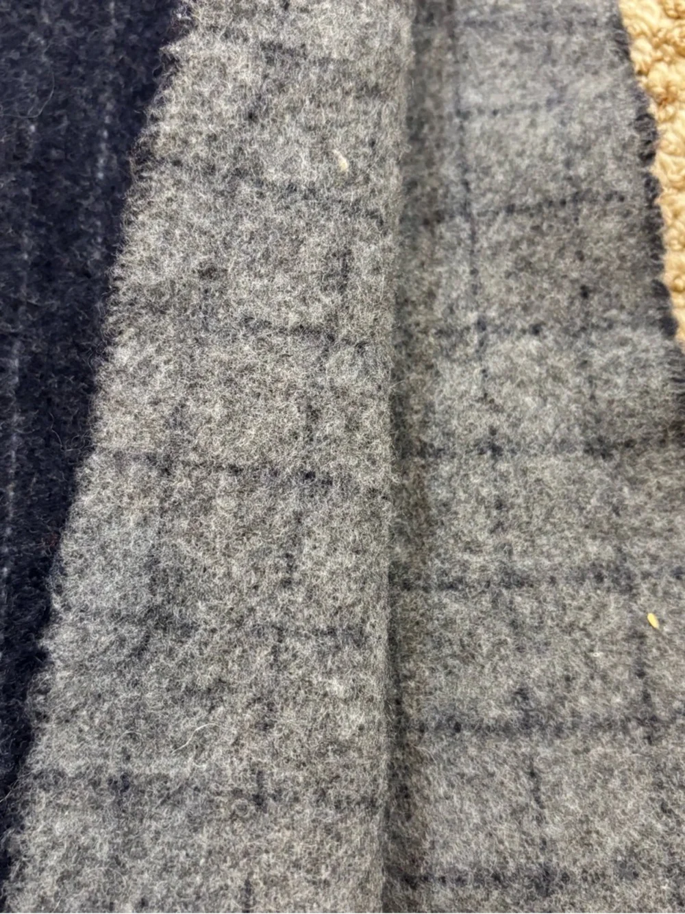 Men’s Polo Ralph Lauren Wool Blend Navy‎ Blue and Grey Scarf
